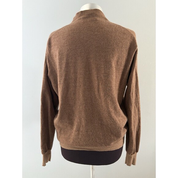 Peter Millar Collection Cardigan Sweater Large Brown Wool Cashmere English Manor - Picture 2 of 12